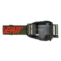 Leatt 2021 Velocity 6.5 Roll-Off Goggles Cactus w/Clear 83% Lens