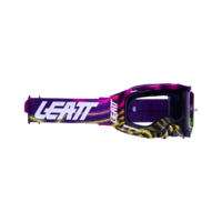 Leatt 2022 Velocity 5.5 Goggles Zebra Neon w/Light Grey Lens