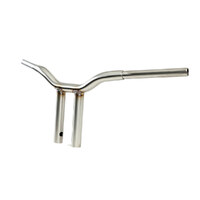 LA Choppers LA-7337-10SS 10" X 1 1/4" Straight One Piece Kage Fighter Handlebar Stainless