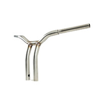 LA Choppers LA-7338-10SS 10" X 1 1/4" Pullback One Piece Kage Fighter Handlebar Stainless