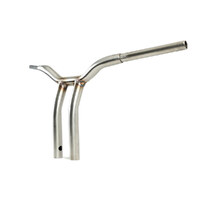 LA Choppers LA-7338-12SS 12" X 1 1/4" Pullback One Piece Kage Fighter Handlebar Stainless