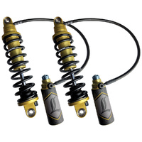Legend LEG-1310-1911 Revo ARC Remote Reservoir Suspension 13" Adjustable Heavy Duty Spring Rate Rear Shock Absorbers Gold for Touring 14-Up
