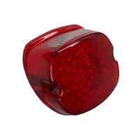 Letric Lighting Co LLC-SLTL-R LED Low Profile Taillight w/Red Lens Number Plate Illumination for most H-D 99-Up Models