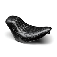 LePera Seats LP-LK-007DM Bare Bones Solo Seat w/Black Diamond Stitch for Softail 06-17 w/200 OEM Rear Tyre