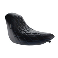 LePera Seats LP-LK-007DMB Bare Bones Solo Seat w/Blue Diamond Stitch for Softail 06-17 w/200 OEM Rear Tyre