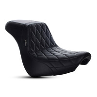 LePera Seats LP-LYB-590DM KickFlip Dual Seat w/Black Diamond Stitch for Breakout 18-Up/Breakout 23-Up