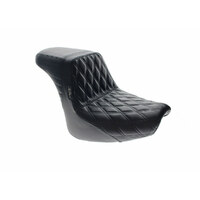 LePera Seats LP-LYF-590DD KickFlip Dual Seat w/Black Diamond Stitch for Fat Bob 18-Up