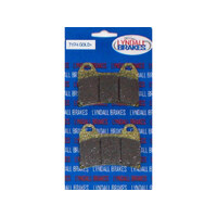 Lyndall Racing Brakes LRB-7174-G Gold-Plus Brake Pads for Rear on Softail 87-07 w/Performance Machine Integrated Caliper