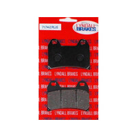 Lyndall Racing Brakes LRB-7174-Z Z-Plus Brake Pads for Rear on Softail 87-07 w/Performance Machine Integrated Caliper