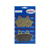 Lyndall Racing Brakes LRB-7196-G Gold-Plus Brake Pads for Rear on Softail 06-07 w/200 OEM Rear Tyre