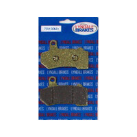 Lyndall Racing Brakes LRB-7254-G Gold-Plus Brake Pads for Front Rear on Touring 08-Up/V-Rod 06-17