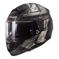 LS2 FF397 Vector Evo Hunter Matte Black/Titanium Helmet