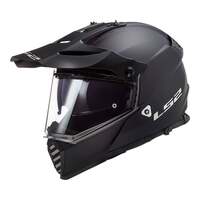 LS2 MX436 Pioneer Evo Solid Matte Black Helmet