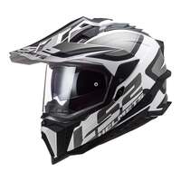 LS2 MX701 Explorer Alter Matte Black/White Helmet