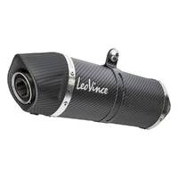 LeoVince LVFS14182E LV One Evo Carbon Fiber Full Exhaust System w/Carbon End Cap for Kawasaki Ninja 650/Z650 17-20