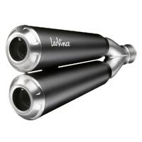 LeoVince LVFS15109 GP Duals Stainless Black Full Exhaust System w/Stainless End Cap for Yamaha XSR 700 16-20