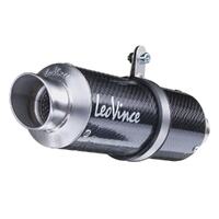 LeoVince LVSO3389 GP Corsa Carbon Fiber Slip-On Muffler w/Slash Cut End Cap for Kawasaki Ninja 400 18-21/Z 400 19-21