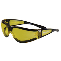 Bobster Eyewear 02033 Black Frame with Yellow Lenses Sun Glasses ESH204