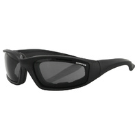 Bobster Eyeware 02034 Black Frame Smoke Lens Foamerz2 Sunglasses Anti-Fog 100% UVA / UVB ES214