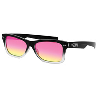 Zanheadgear Throwback Tennessee Sunglasses Black Gradient Frame/Smoked Purple Mirror Lens