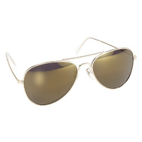 AVIATOR GOLD FRAME WITH GOLD MIRROR LENS MFG#80014