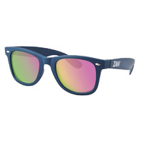 Zanheadgear Throwback Washington Sunglasses Steel Blue Frame/Smoked Purple Mirror Lens