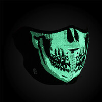 Zanheadgear Half Face Neoprene Mask Glowin The Dark Skull