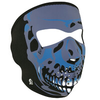 Zanheadgear Full Face Neoprene Mask Blue Skull