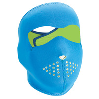 Zanheadgear Full Face Neoprene Mask Neon Blue/Lime