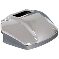 V-FACTOR HEADLIGHT MOUNT COVERW/CUTOUT FOR INDICATOR LIGHTS CHROMED STEEL REPLACES 67871-85T