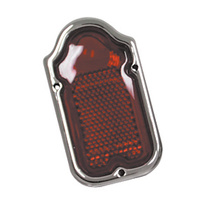V-FACTOR TAILLIGHT LENS RED TOMBSTONE BIG TWIN 1974/1954 PLASTIC REPLACES HD 68090-47T