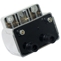 V-Factor 16079 Chrome Covered 12v Coil Fits All models with 2 post Single Fire Coil Oem 31609-80