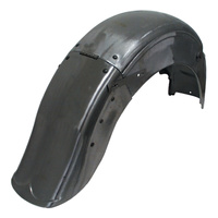 V-Factor Rear Fender Smooth Style Hinged FL 4 Speed 1958/Later Without TailLight Mounting Holes - Unpainted