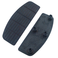 V-Factor 25504 Black Replacement Rubber Pad Pattern w/Built in Iso Mounts Square FloorBoard Fits Big Twin Models 1940-Later Oem 50614-91a Sold Pair