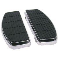 V-Factor 25532 Black Floorboard Traditional Square w/ISO Style set  for Softail Heritage 86-Later, Touring Flt Models 80-Later Oem 50621-79a