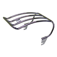 V-Factor 26721 Chrome Luggage Rack w/Bob Tail Fender w/Solo style Seat for Softail FXST 97-99