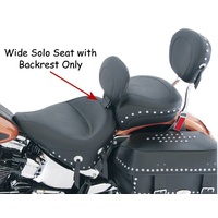Mustang WIDE SOLO W/DRIVER BACKREST FITS SOFTAIL 2000/LATER* MUSTANG #79485