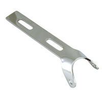 V-Factor 27901 Chrome Rounded Type Seat Mount (L-4 1/2" X W-2") Universal Use Custom Applications Sold Each