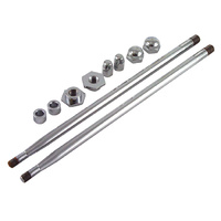 SPRINGER ROD AND NUT SET USE WITH M OST CUSTOM SPRINGERS CHROME PLATED
