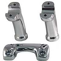 V-Factor 41001 Chrome Riser Set 4.5" Pullback Style suit 1" Bar for Big Twin Softail Fxst 97-Later Dyna Fxdl 97/05 or Custom Application Oem 56290-05