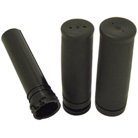 V-Factor 42020 Black Rubber Style Grip Set Oem Look Fits All 1996-Later Models with Thr/idle Cable Oem 56206-96 56220-94a