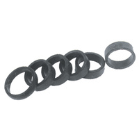 REPLACEMENT RUBBERS FOR WIDE O RING STYLE GRIPS TO SUIT HARLEY AND CUSTOM