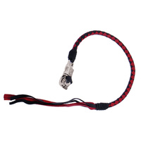  Ironbraid GET BACK WHIP/BLK/RD HAND BRAIDED HANGS FROM LEVER 36" 1009-36-BLACK/RED