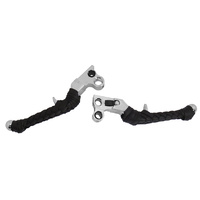  Ironbraid  BLACK BRAIDED LEVERS/NO FRINGE FITS ALL 1982/1995 MODELS TRIGGER STYLE LEVERS 001-B/NF