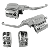 V-Factor 44756 Chrome Handlebar Control kit w/Switch Housings for Touring FLTR Road Glide & Models with Hydraulic Clutch Oem 41700463