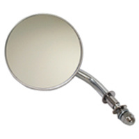 V-Factor 47009 3" Round Mirror w/Short Stem Chrome for Left or Right Side use