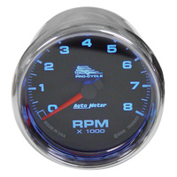 TACHOMETER8000 RPM AUTOMETER CUSTO M APPBLACK DIALCP BEZEL AND CUP1