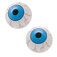 Trik Tops Custom Valve Stem Cap Pair Eyeball Blue
