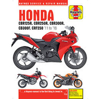 Haynes Manuals Honda CBR125R/250R 11-14 & CRF250L/M 13-14