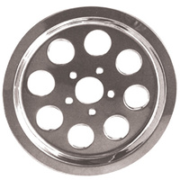V-Factor 78172 Chrome Rear Pulley Cover without Hardware Fits Sportster 1991-99 with 61 Tooth Pulley Oem 40279-91